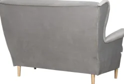 Sofy I Kanapy|Sofy Nierozkładane*Bodzio Sofa 2-osobowa Werina (plusz srebrzysty)
