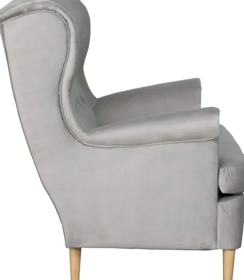 Sofy I Kanapy|Sofy Nierozkładane*Bodzio Sofa 2-osobowa Werina (plusz srebrzysty)