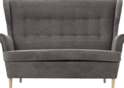 Sofy Nierozkładane*Bodzio Sofa 2-osobowa Werina (rojal grafit)
