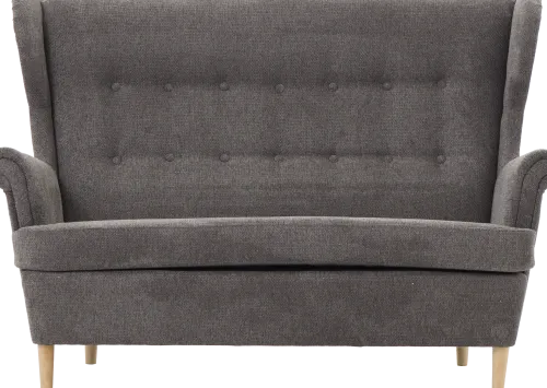 Sofy Nierozkładane*Bodzio Sofa 2-osobowa Werina (rojal grafit)