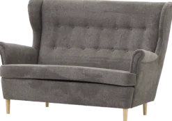 Sofy Nierozkładane*Bodzio Sofa 2-osobowa Werina (rojal grafit)