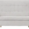 Sofy Nierozkładane*Bodzio Sofa 2-osobowa Werina (rojal jasny szary)