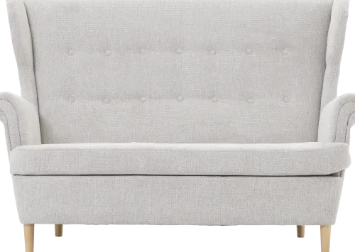 Sofy Nierozkładane*Bodzio Sofa 2-osobowa Werina (rojal jasny szary)