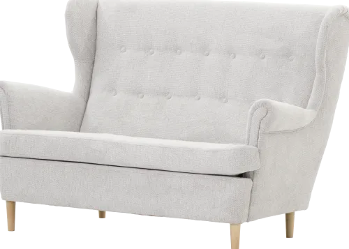 Sofy Nierozkładane*Bodzio Sofa 2-osobowa Werina (rojal jasny szary)