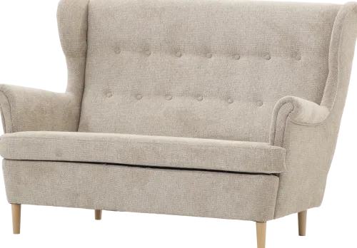 Sofy Nierozkładane*Bodzio Sofa 2-osobowa Werina (rojal latte)
