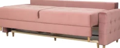 Sofy I Kanapy|Sofy Rozkładane*Bodzio Sofa Paris (plusz brudny róż)