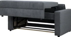 Sofy I Kanapy|Sofy Rozkładane*Bodzio Sofa rozkładana Milano (sztruks grafit)