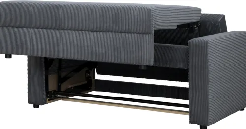 Sofy I Kanapy|Sofy Rozkładane*Bodzio Sofa rozkładana Milano (sztruks grafit)