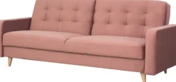 Sofy I Kanapy|Sofy Rozkładane*Bodzio Sofa Sewilla (plusz brudny róż)
