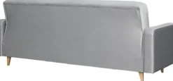 Sofy I Kanapy|Sofy Rozkładane*Bodzio Sofa Sewilla (plusz srebrzysty)