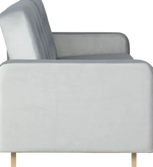 Sofy I Kanapy|Sofy Rozkładane*Bodzio Sofa Sewilla (plusz srebrzysty)