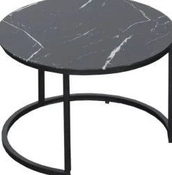 Stoliki|Stoliki*CN-132 Stolik kawowy 60cm Marbi 3 (czarny-marmur)