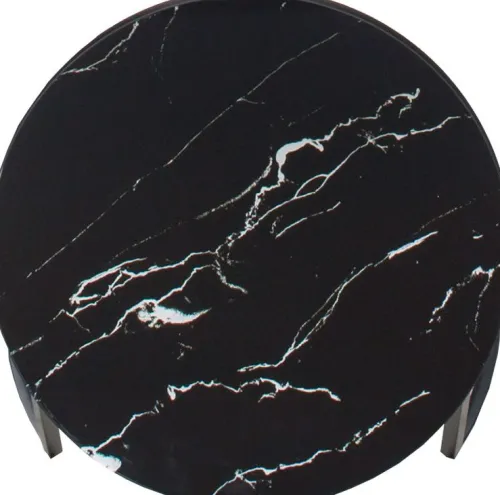 Stoliki|Stoliki I Ławy Do Salonu*CN-160 Stolik kawowy 60cm Marbi 9 (czarny-marmur)