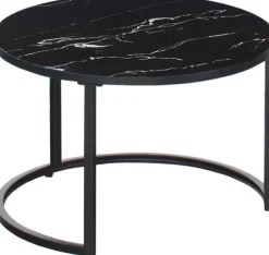 Stoliki|Stoliki I Ławy Do Salonu*CN-160 Stolik kawowy 60cm Marbi 9 (czarny-marmur)