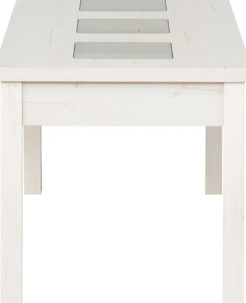 Stoliki|Stoliki*Bodzio Stolik prostokątny ze szkłem 120cm (dąb Soma perłowy)