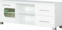 Szafki|Szafki*Bodzio Stolik RTV 138 cm Panama (biały połysk)
