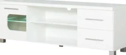 Szafki|Szafki*Bodzio Stolik RTV 160 cm Panama (biały połysk)