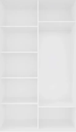 Wysokie Szafy|Szafy Przesuwne*Bodzio Szafa przesuwna 120 cm (biały połysk)