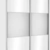 Wysokie Szafy|Szafy Z Lustrem*Bodzio Szafa przesuwna 150 cm lustra (biały polysk)