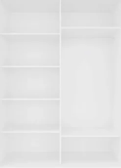 Wysokie Szafy|Szafy Z Lustrem*Bodzio Szafa przesuwna 3xlustra 150cm (biały)