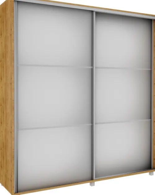 Wysokie Szafy|Szafy Z Lustrem*Bodzio Szafa przesuwna 3xlustra 200cm (dąb Soma ciemny)