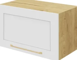 Szafki Kuchenne Wiszące|Szafki Kuchenne*Bodzio Szafka 60x36 nad okap Laurencja (biały lakier mat/dąb Soma ciemny)