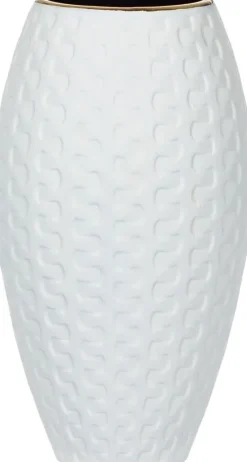 Wazony, Doniczki I Kosze Na Kwiaty*CN-164 Wazon ceramiczny Konti 26 (biały/złoty)