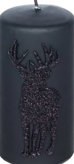 Lampki Nocne, Lampiony I Świece*PL-7 Świeca Jeleń 32 (czarny)