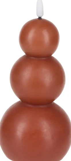 Lampki Nocne, Lampiony I Świece*CN-263 Świeca woskowa LED Cozy Light 57 (jasny brąz)