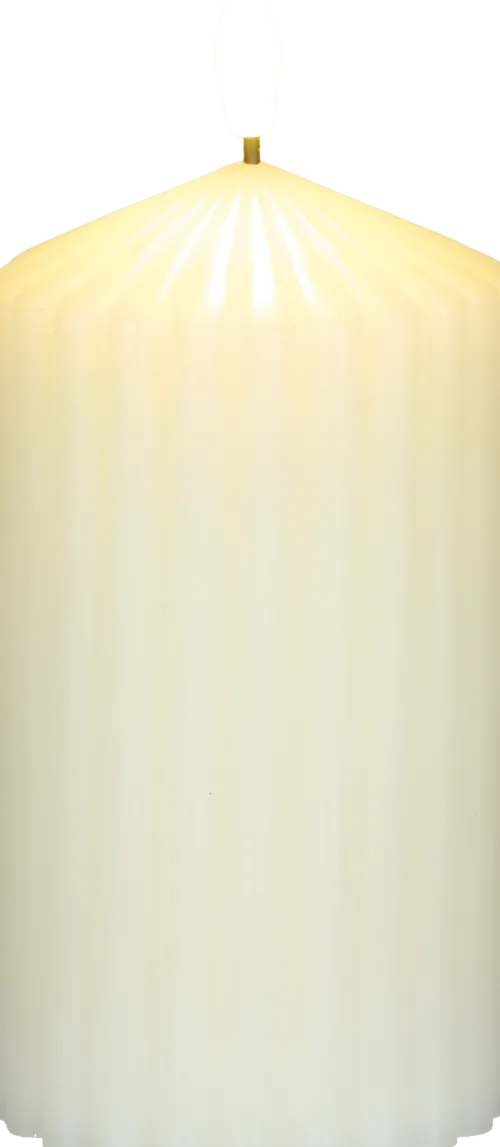 Lampki Nocne, Lampiony I Świece*CN-257 Świeca woskowa LED duża Cozy Light 52 (kremowa)