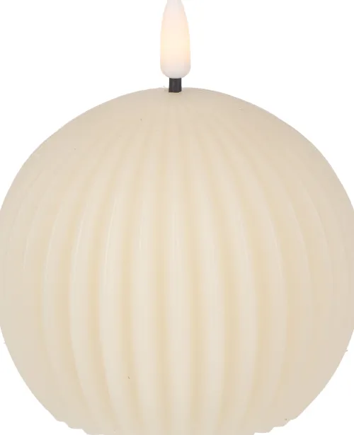 Lampki Nocne, Lampiony I Świece*CN-263 Świeca woskowa LED mała Cozy Light 58 (kremowy)