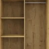Wysokie Szafy|Szafy Z Lustrem*Bodzio Wysoka szafa przesuwna lustra 100cm (dąb soma ciemny)