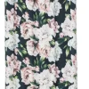 Firany I Zasłony*CN-55 Zasłona Peony (czarna w kwiaty)