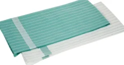 Tekstylia Kuchenne*CN-83 Zestaw dwóch ściereczek kuchennych 4 (biało/miętowy)