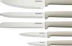Akcesoria Kuchenne*CN-253 Zestaw noży w bloku Rifle 6 elem. (beżowy)