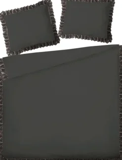 Nakrycie Łóżka*CN-55 Zestaw pościeli Flamenco 34-1 (160x200cm, czarny)