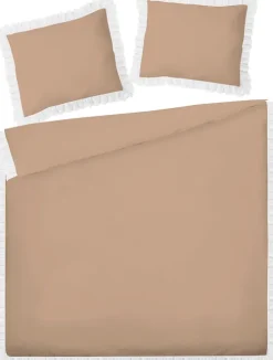 Nakrycie Łóżka*CN-55 Zestaw pościeli Flamenco 34-1 (160x200cm, jasny brąz)