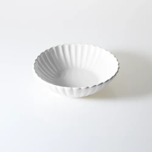 Zastawa Stołowa|Serwisy Obiadowe Białe*CN-185 Zestaw talerzy porcelanowych Lotus 18 elementów (biały)