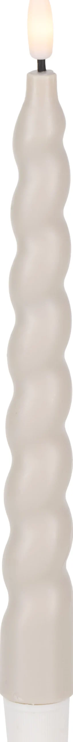 Lampki Nocne, Lampiony I Świece*CN-263 Zestaw 2 świec woskowych LED Cozy Light 4 (beżowy)