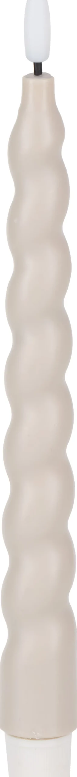 Lampki Nocne, Lampiony I Świece*CN-263 Zestaw 2 świec woskowych LED Cozy Light 4 (beżowy)